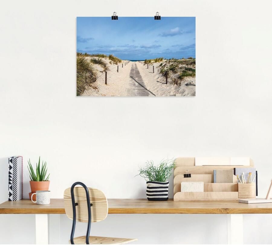 Artland Artprint Strandpad aan de kust van de Oostzee als artprint van aluminium artprint voor buiten artprint op linnen poster muursticker - Foto 4