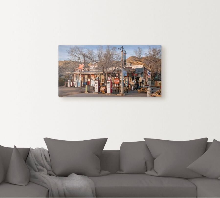 Artland Artprint Tankstation aan de Route 66 in Arizona als artprint op linnen in verschillende maten - Foto 5