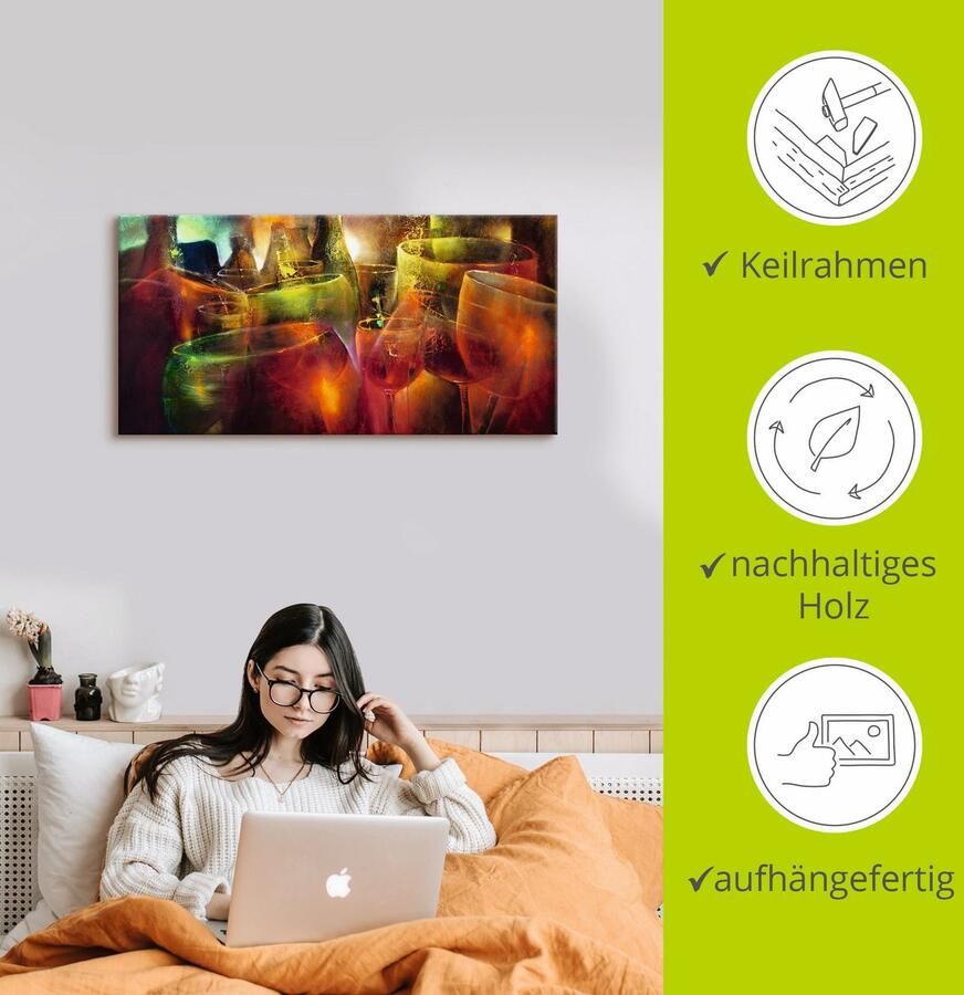 Artland Artprint Te later uur als artprint op linnen poster muursticker in verschillende maten