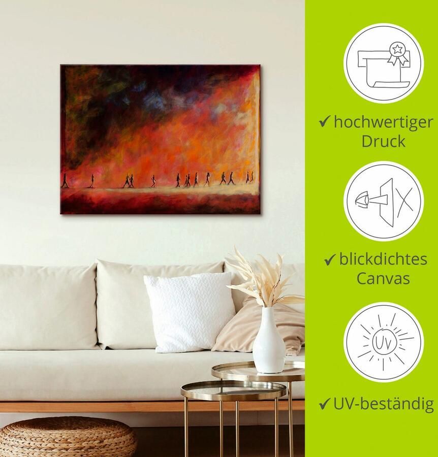 Artland Artprint Tegen het licht in als artprint op linnen muursticker in verschillende maten - Foto 3