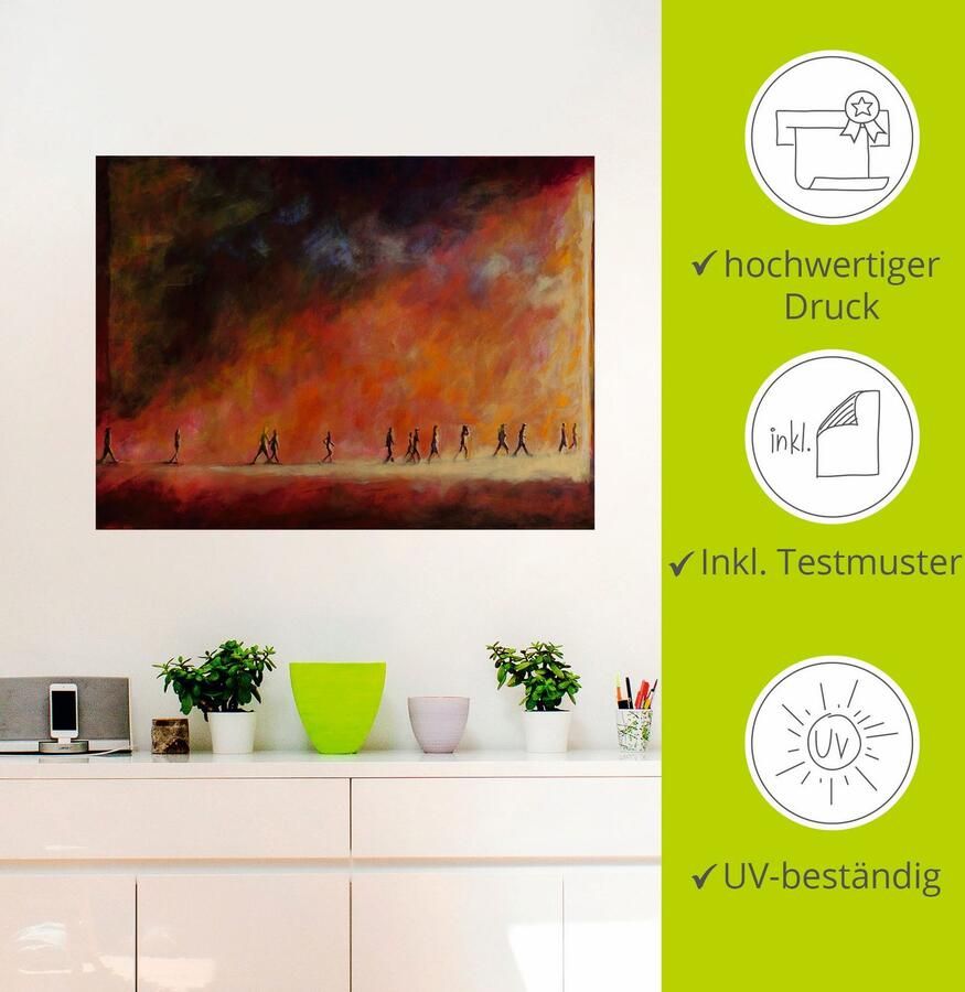 Artland Artprint Tegen het licht in als artprint op linnen muursticker in verschillende maten - Foto 2