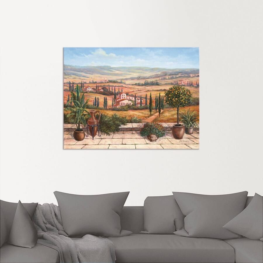 Artland Artprint Terras als artprint van aluminium artprint voor buiten artprint op linnen poster in verschillende maten. maten