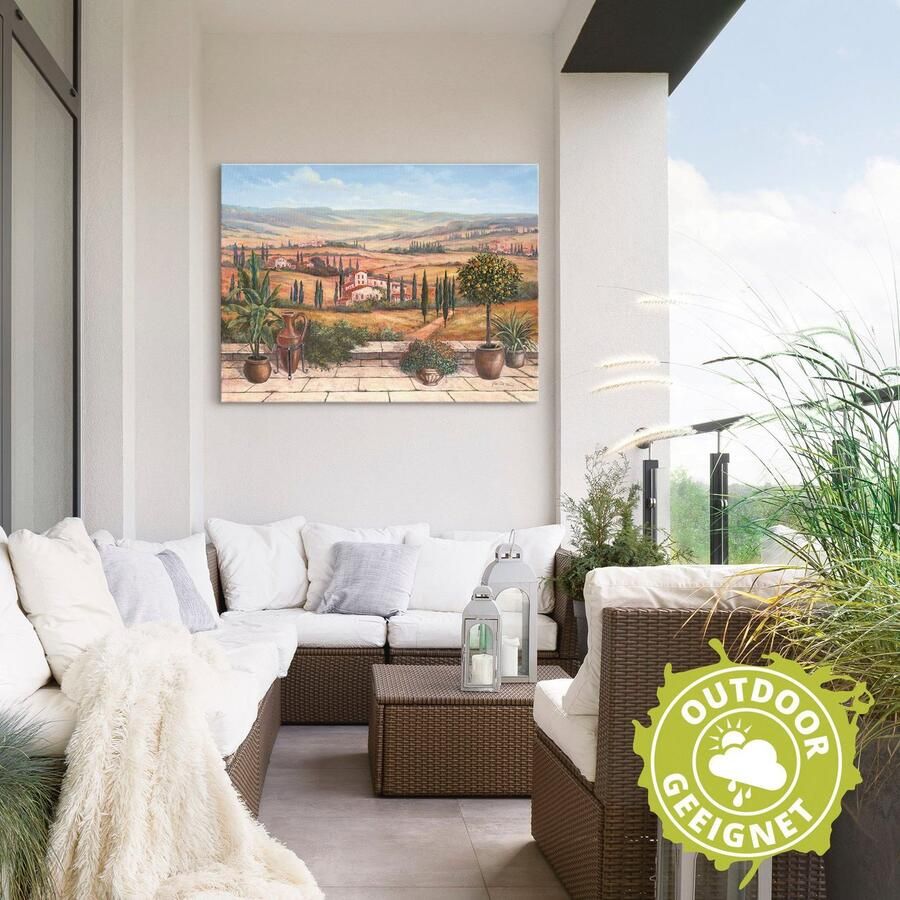 Artland Artprint Terras als artprint van aluminium artprint voor buiten artprint op linnen poster in verschillende maten. maten - Foto 2