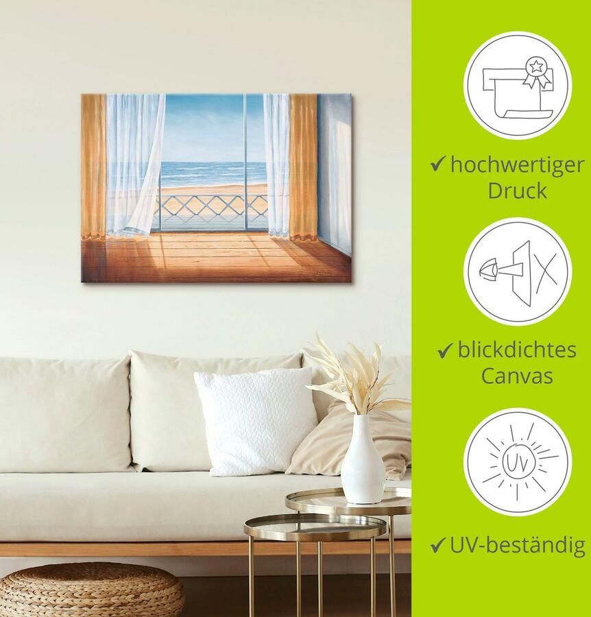 Artland Artprint Terras met zeezicht als artprint van aluminium artprint voor buiten artprint op linnen in verschillende maten - Foto 4