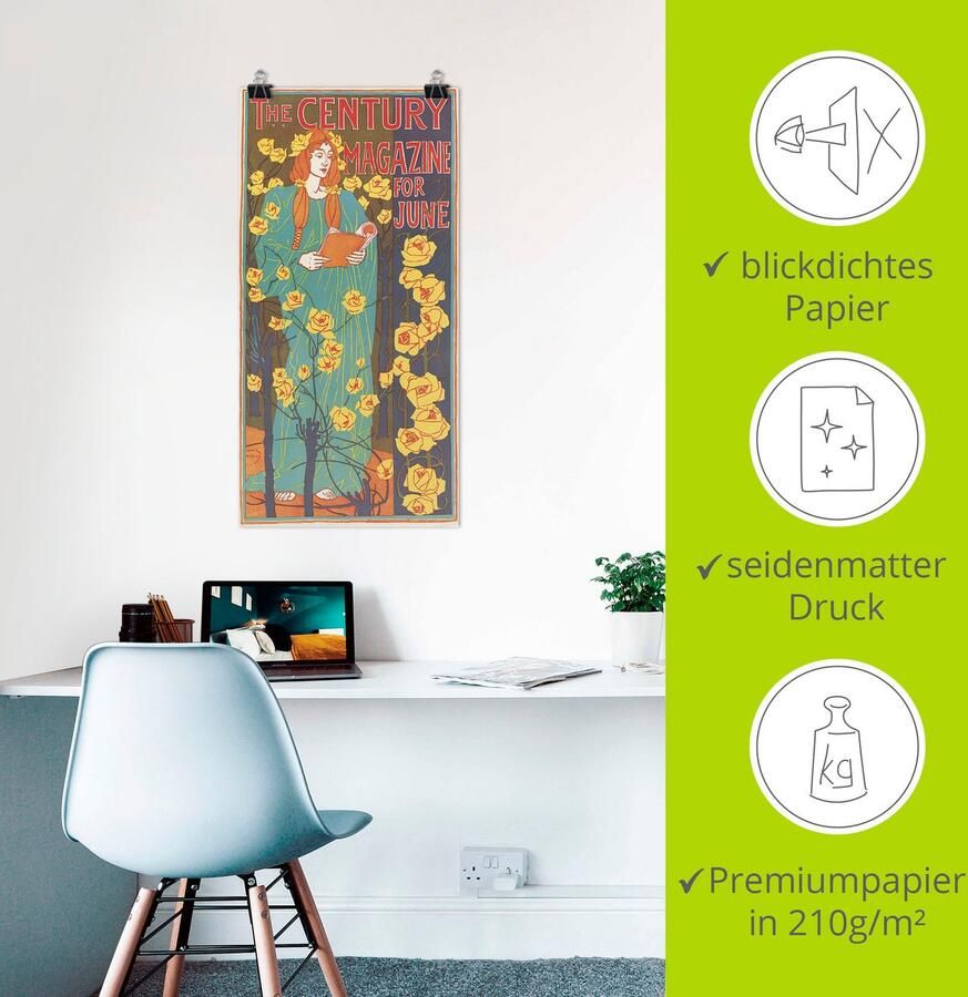 Artland Artprint The Century Magazine: June als poster muursticker in verschillende maten - Foto 3