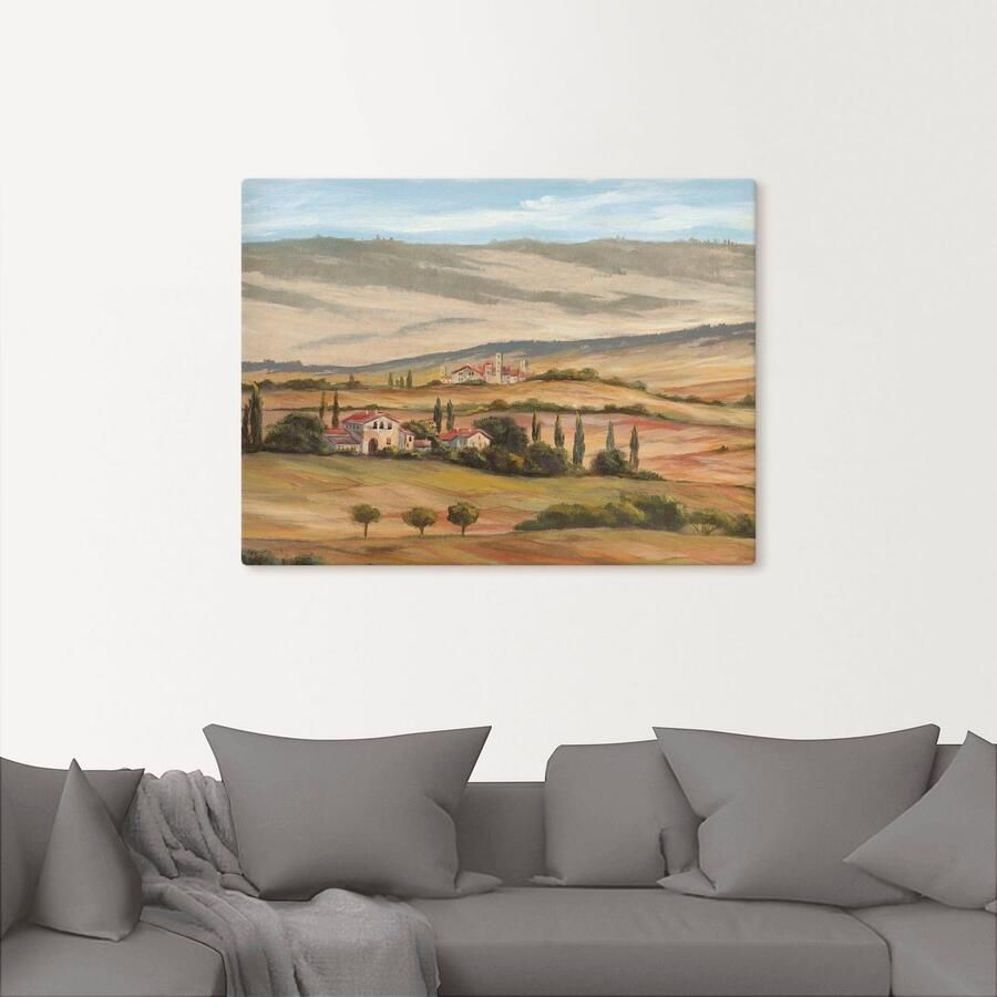Artland Artprint op linnen Toscaans dal I