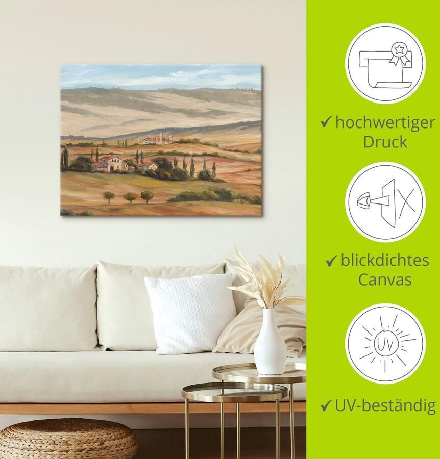 Artland Artprint op linnen Toscaans dal I - Foto 3