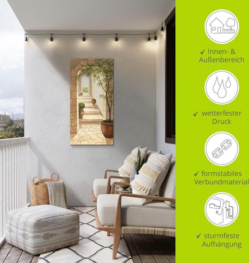Artland Artprint Toscaanse doorgang als artprint van aluminium artprint voor buiten artprint op linnen poster muursticker - Foto 4