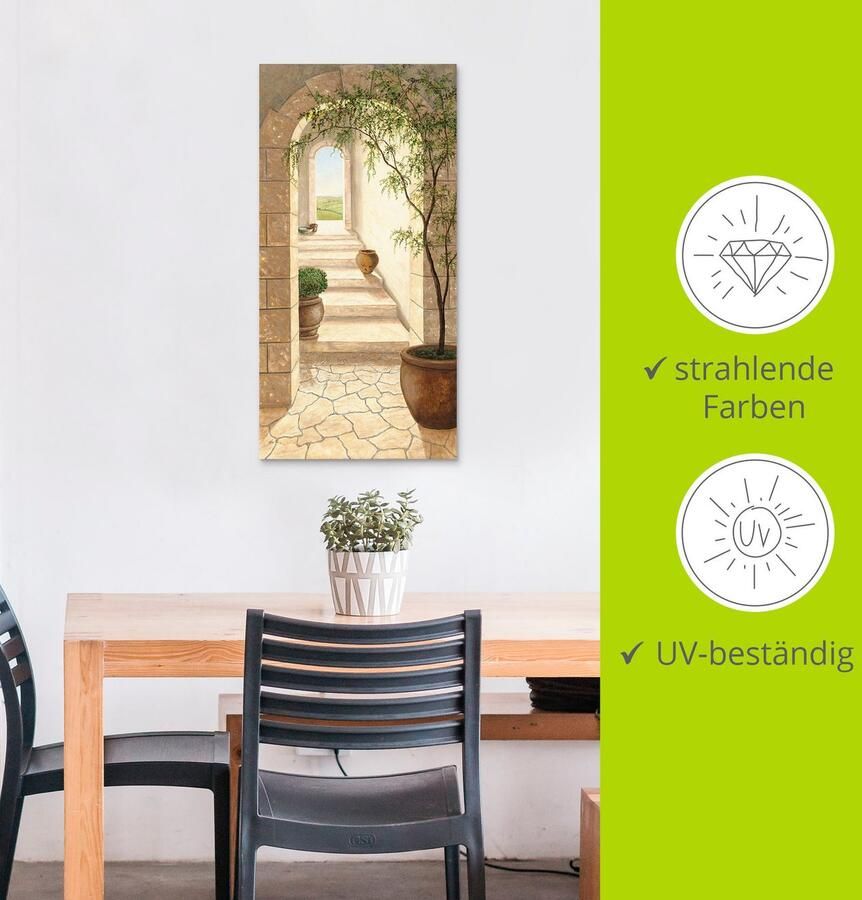 Artland Artprint Toscaanse doorgang als artprint van aluminium artprint voor buiten artprint op linnen poster muursticker - Foto 3