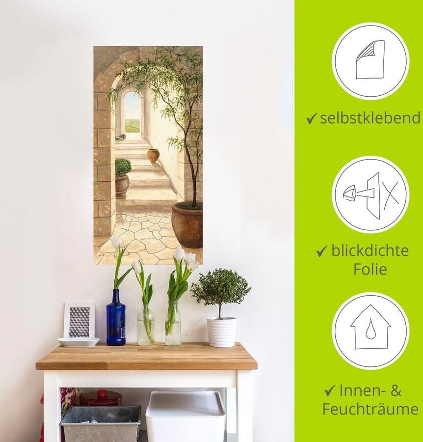 Artland Artprint Toscaanse doorgang als artprint van aluminium artprint voor buiten artprint op linnen poster muursticker - Foto 3