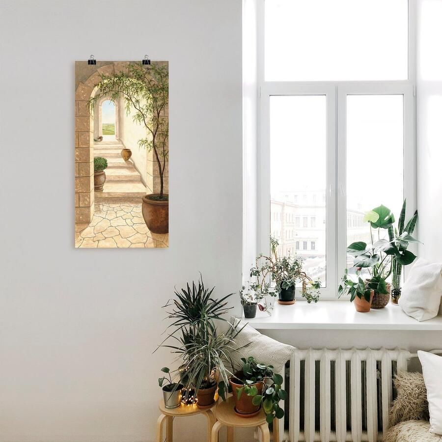 Artland Artprint Toscaanse doorgang als artprint van aluminium artprint voor buiten artprint op linnen poster muursticker - Foto 3