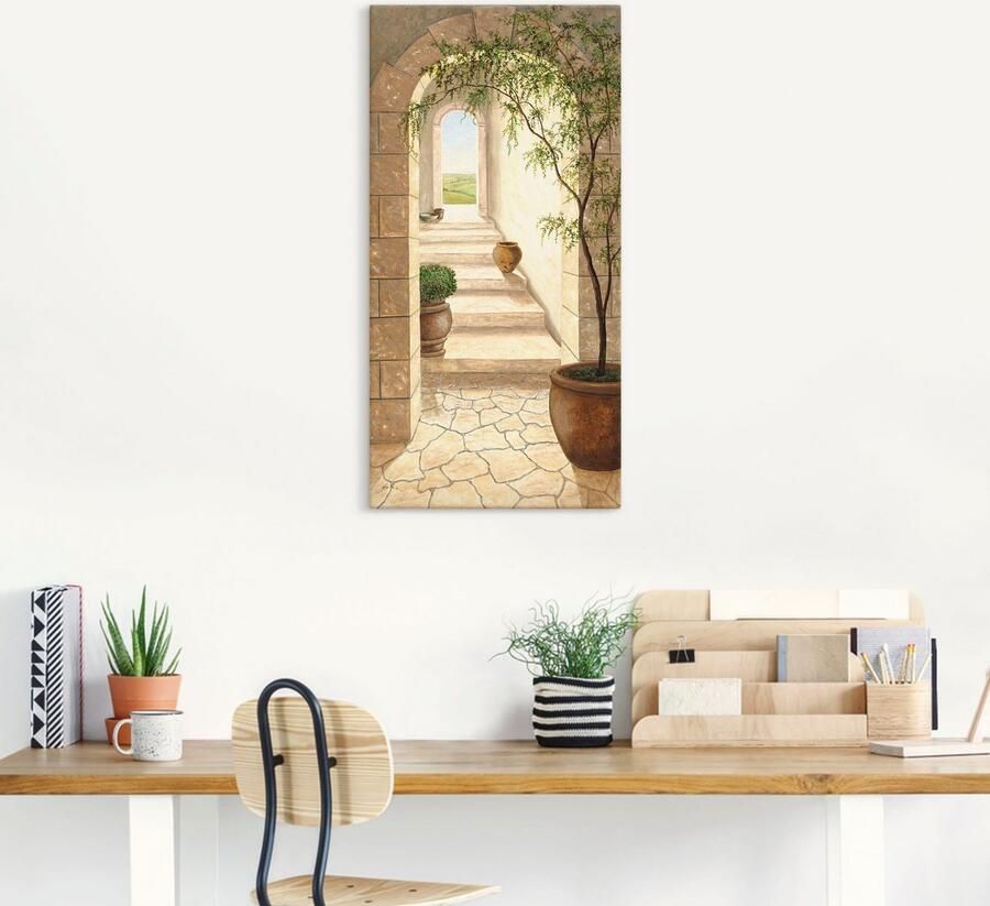 Artland Artprint Toscaanse doorgang als artprint van aluminium artprint voor buiten artprint op linnen poster muursticker - Foto 4