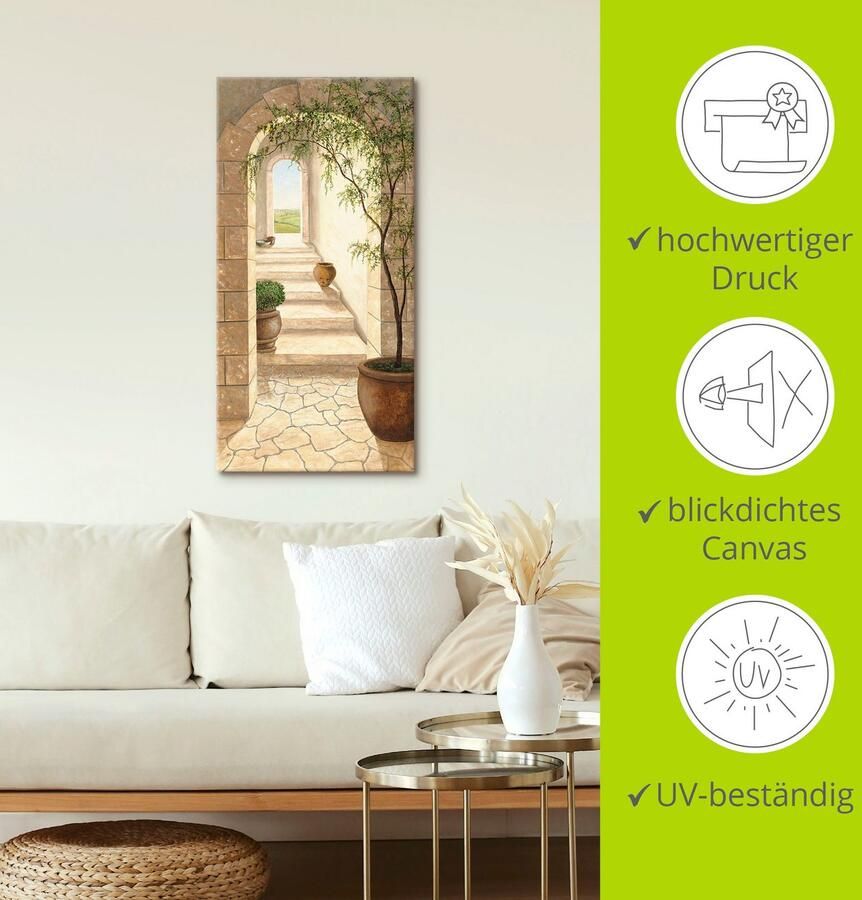 Artland Artprint Toscaanse doorgang als artprint van aluminium artprint voor buiten artprint op linnen poster muursticker - Foto 3