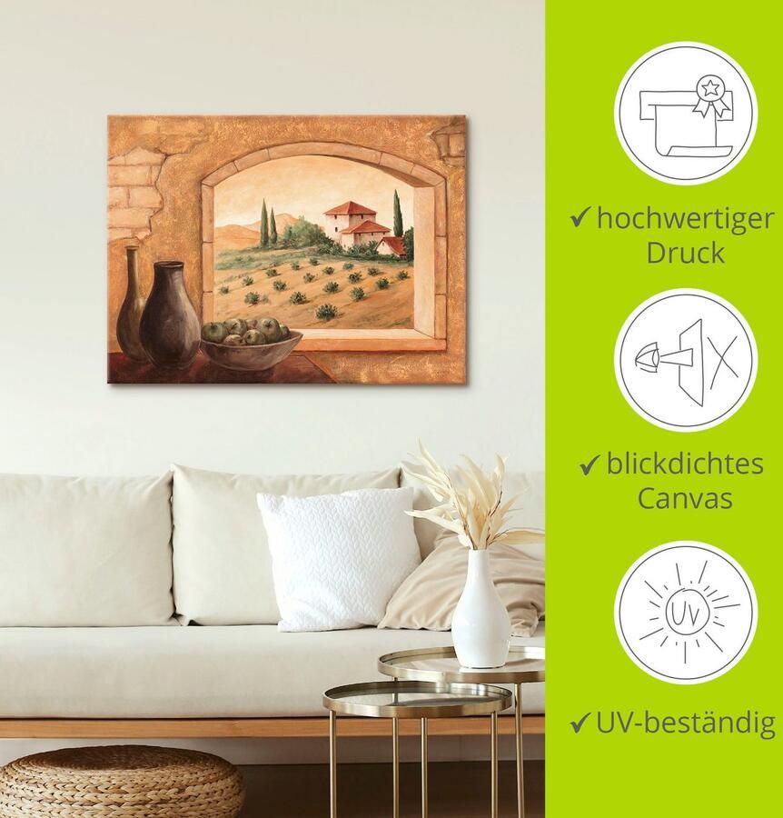 Artland Artprint Toscane als artprint van aluminium artprint voor buiten artprint op linnen poster in verschillende maten. maten - Foto 2