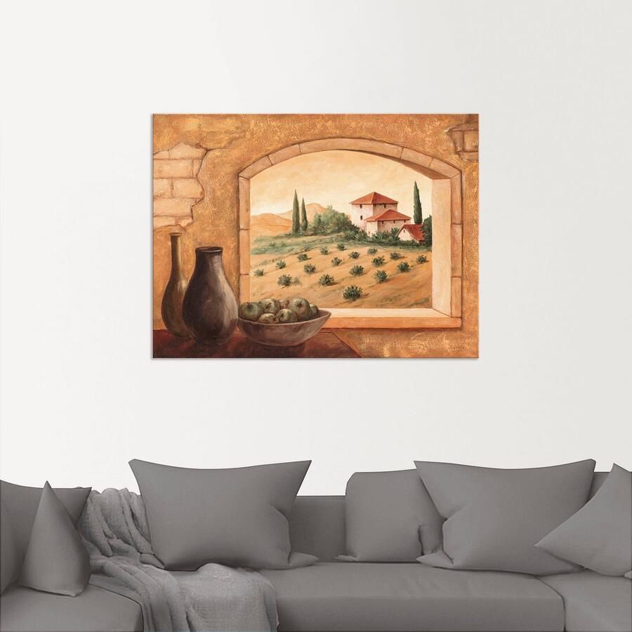 Artland Artprint Toscane als artprint van aluminium artprint voor buiten artprint op linnen poster in verschillende maten. maten