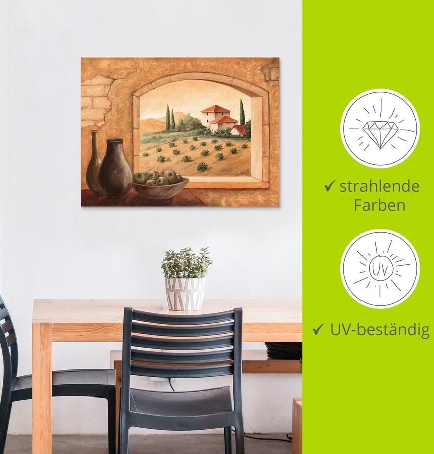 Artland Artprint Toscane als artprint van aluminium artprint voor buiten artprint op linnen poster in verschillende maten. maten - Foto 3
