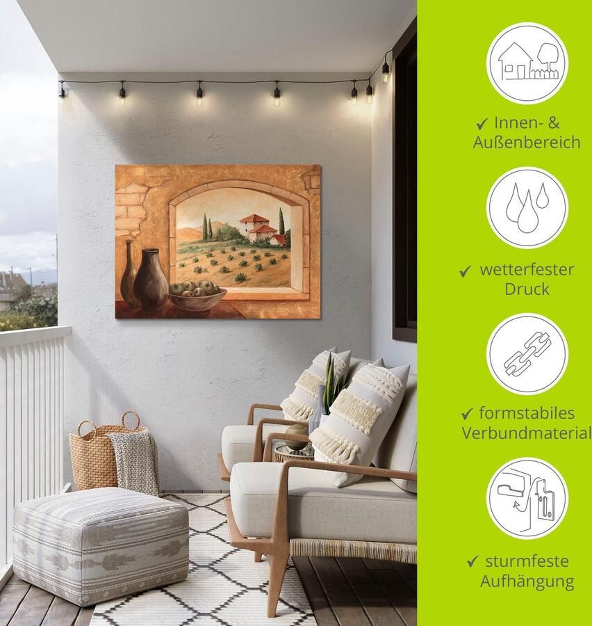 Artland Artprint Toscane als artprint van aluminium artprint voor buiten artprint op linnen poster in verschillende maten. maten - Foto 4