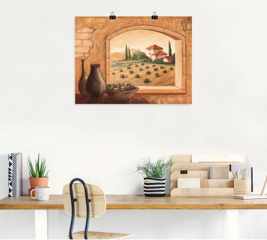 Artland Artprint Toscane als artprint van aluminium artprint voor buiten artprint op linnen poster in verschillende maten. maten - Foto 5