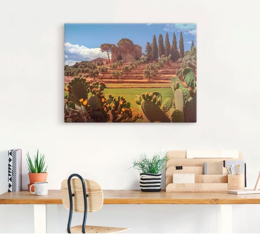 Artland Artprint Toscane I als artprint op linnen poster in verschillende formaten maten - Foto 3