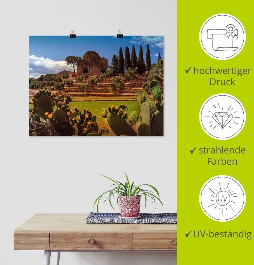 Artland Artprint Toscane I als artprint op linnen poster in verschillende formaten maten - Foto 3