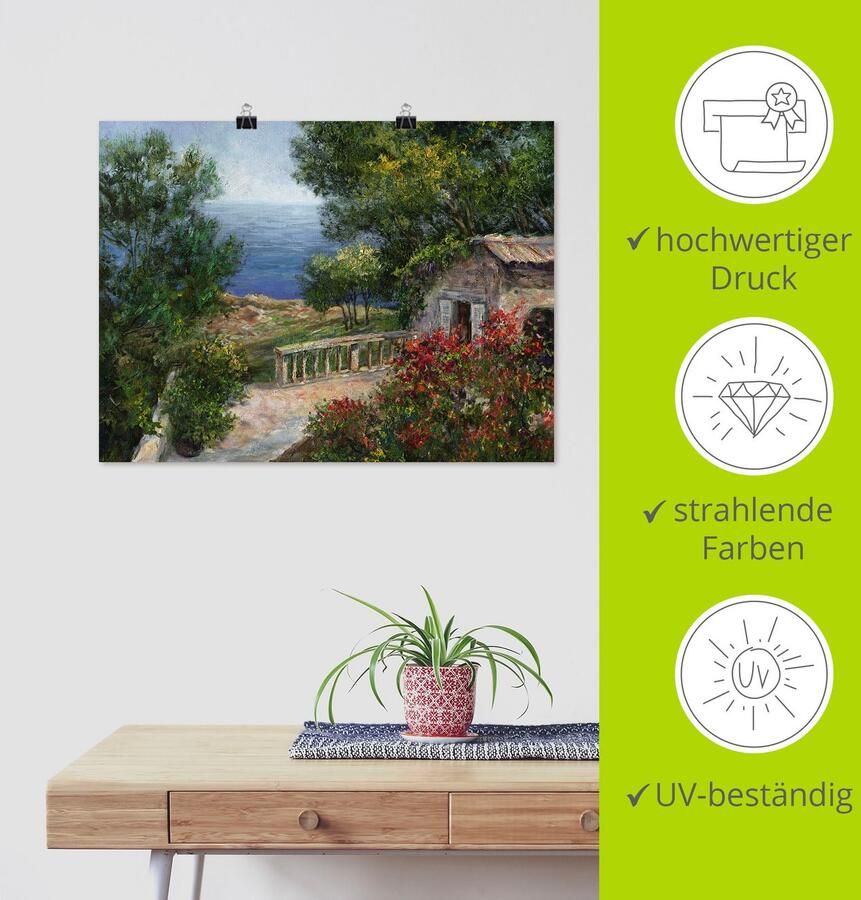 Artland Artprint Toscane I als artprint van aluminium artprint voor buiten artprint op linnen poster in verschillende maten. maten - Foto 5