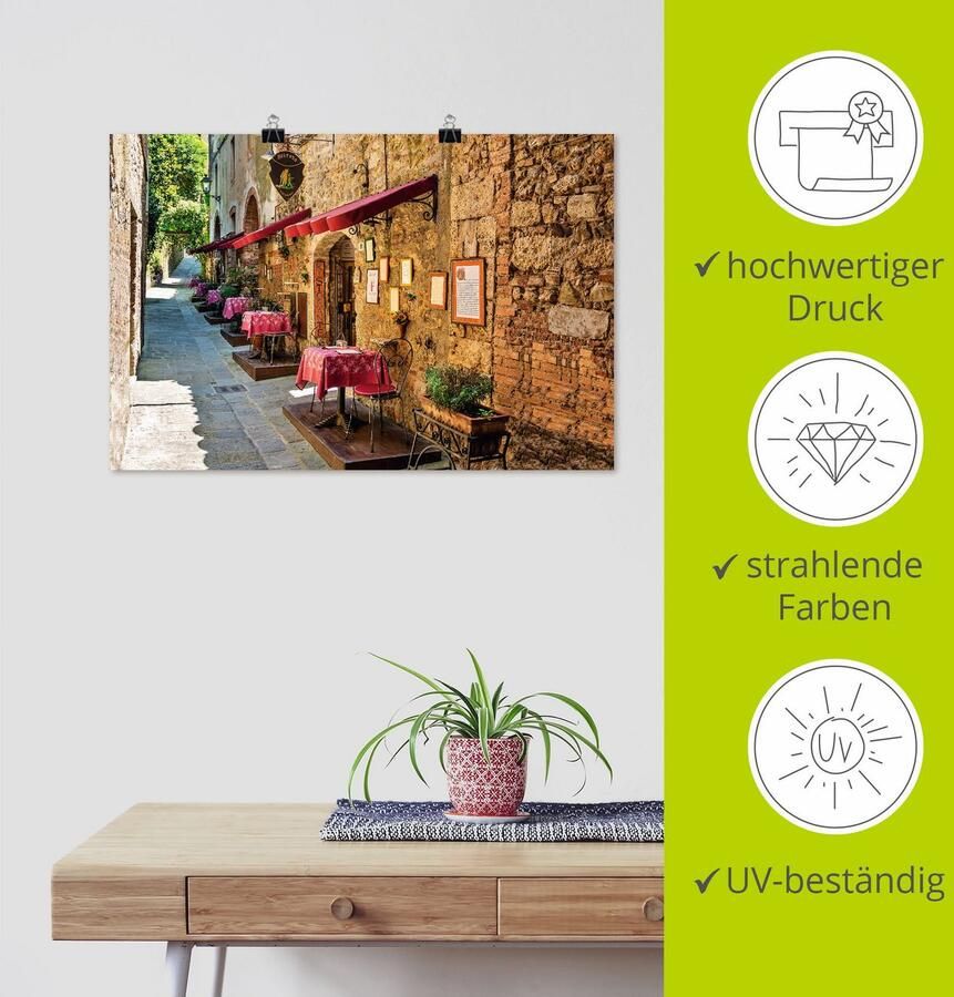 Artland Artprint Toscane II als artprint van aluminium artprint voor buiten artprint op linnen poster muursticker - Foto 3