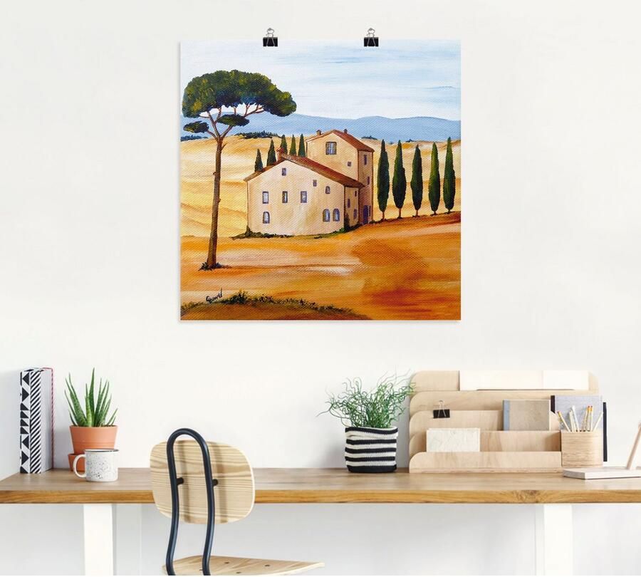 Artland Artprint Toscane Modern 1 als artprint op linnen poster in verschillende formaten maten - Foto 4