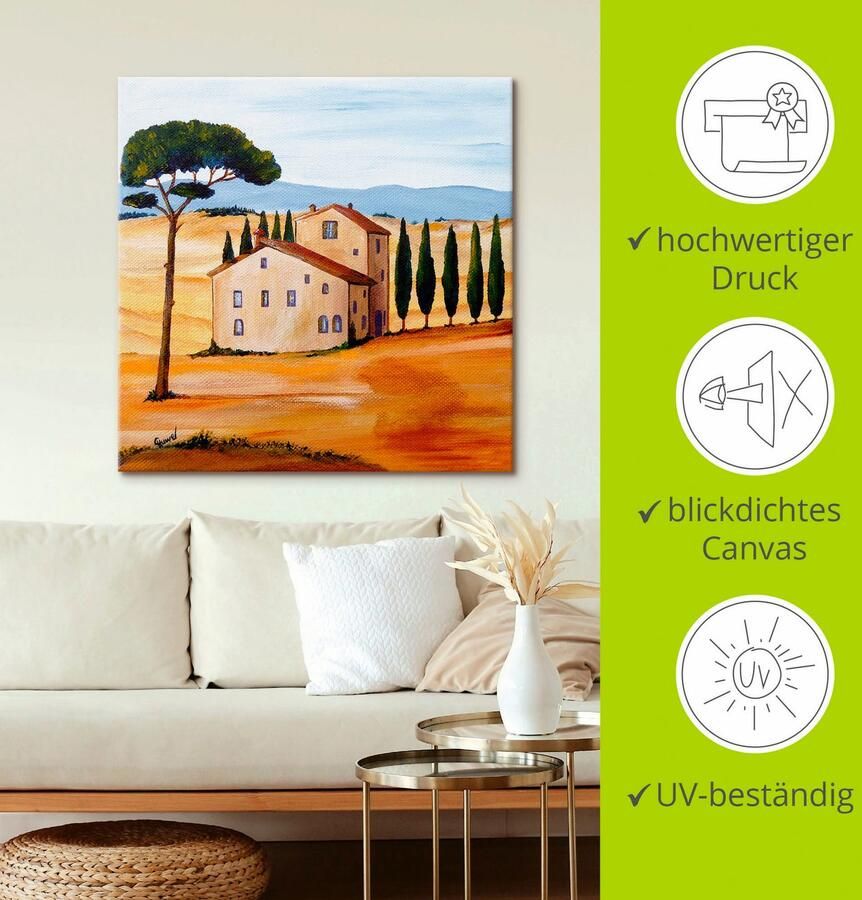 Artland Artprint Toscane Modern 1 als artprint op linnen poster in verschillende formaten maten - Foto 2