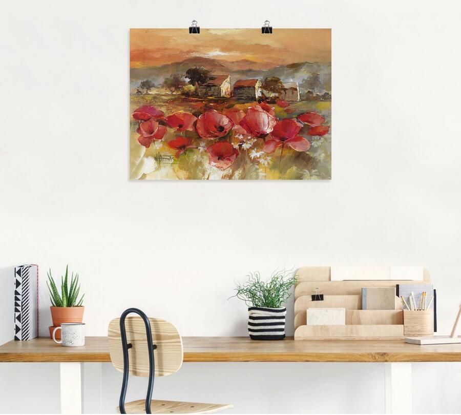 Artland Artprint Toscane Romantic II als artprint op linnen poster muursticker in verschillende maten - Foto 5
