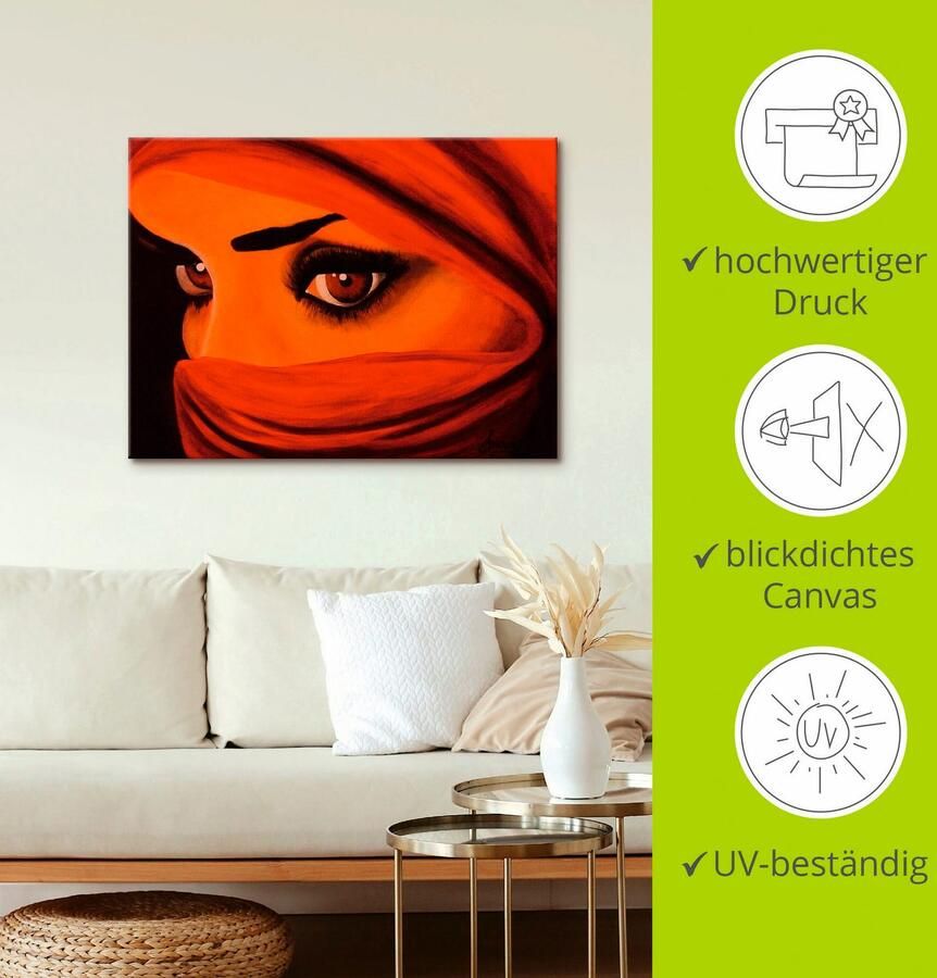 Artland Artprint Tuareg-door god verlaten als artprint op linnen poster in verschillende formaten maten - Foto 3