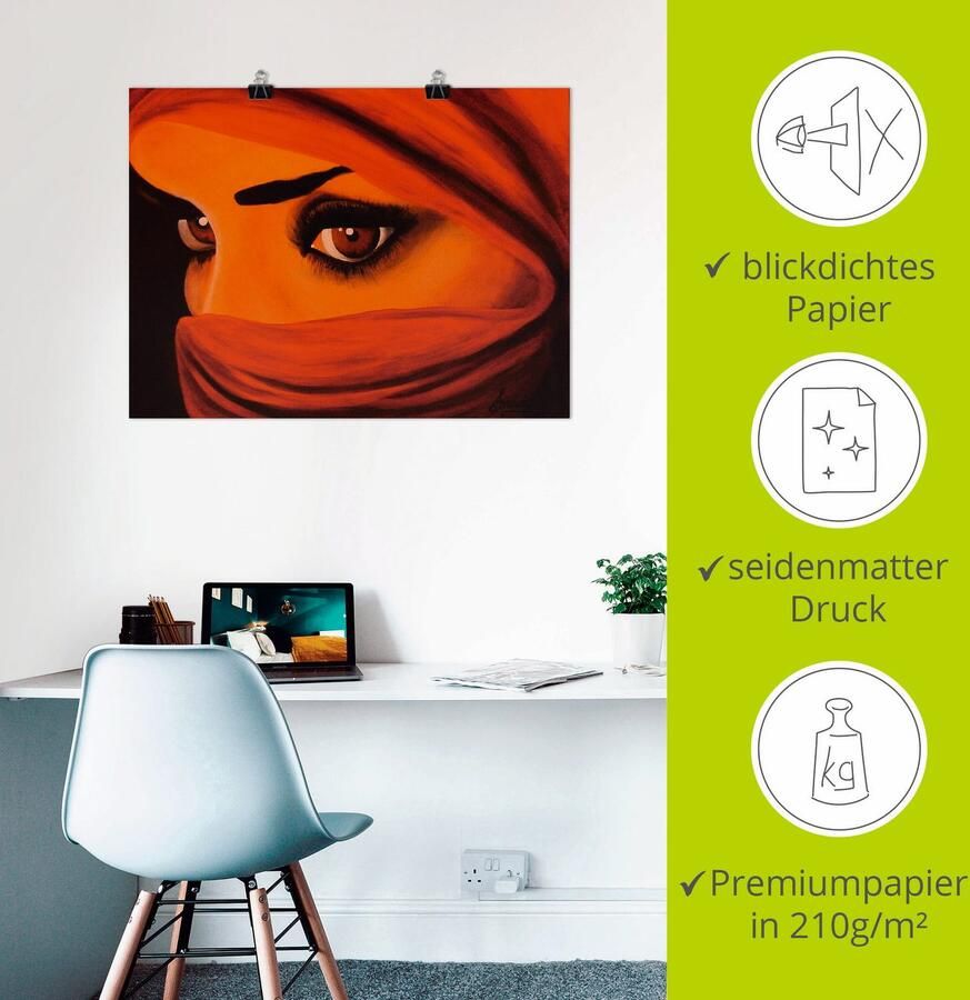 Artland Artprint Tuareg-door god verlaten als artprint op linnen poster in verschillende formaten maten - Foto 2