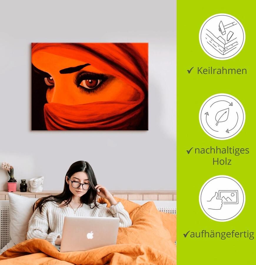 Artland Artprint Tuareg-door god verlaten als artprint op linnen poster in verschillende formaten maten - Foto 2