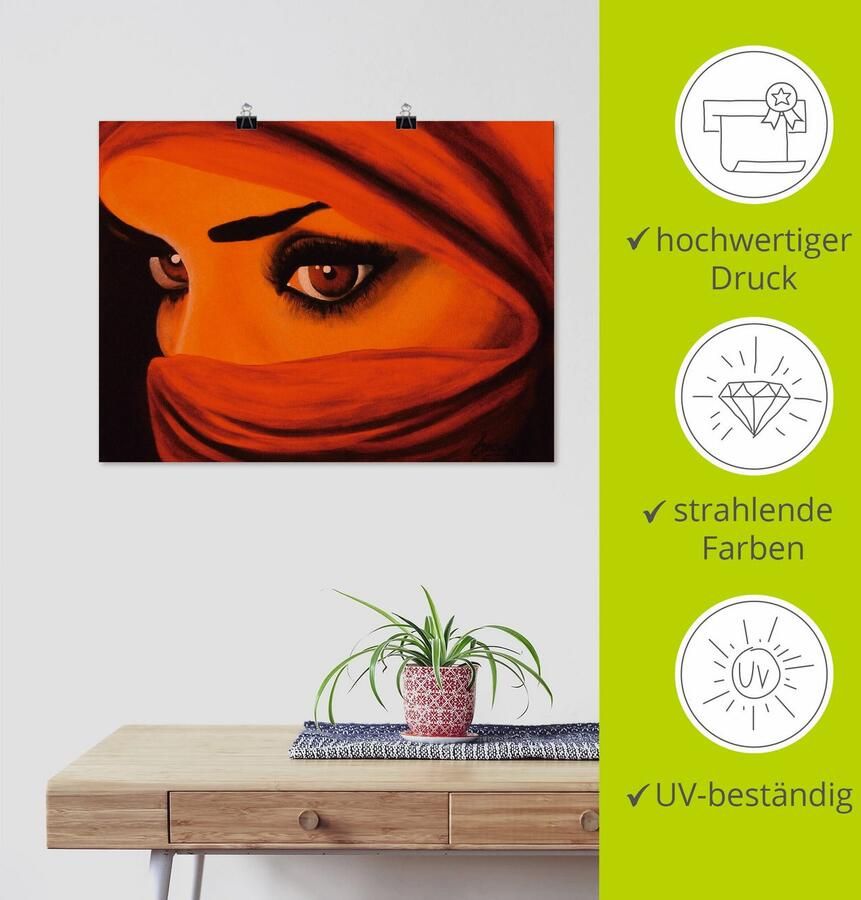 Artland Artprint Tuareg-door god verlaten als artprint op linnen poster in verschillende formaten maten - Foto 3