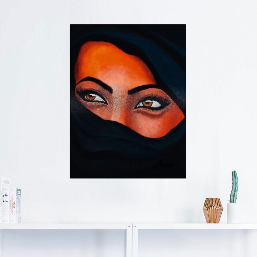 Artland Artprint Tuareg het zand op je huid als artprint op linnen muursticker in verschillende maten
