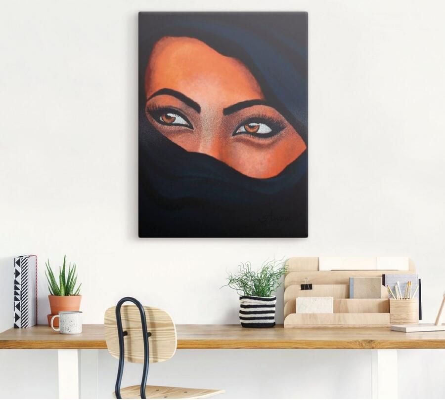 Artland Artprint Tuareg het zand op je huid als artprint op linnen muursticker in verschillende maten - Foto 4