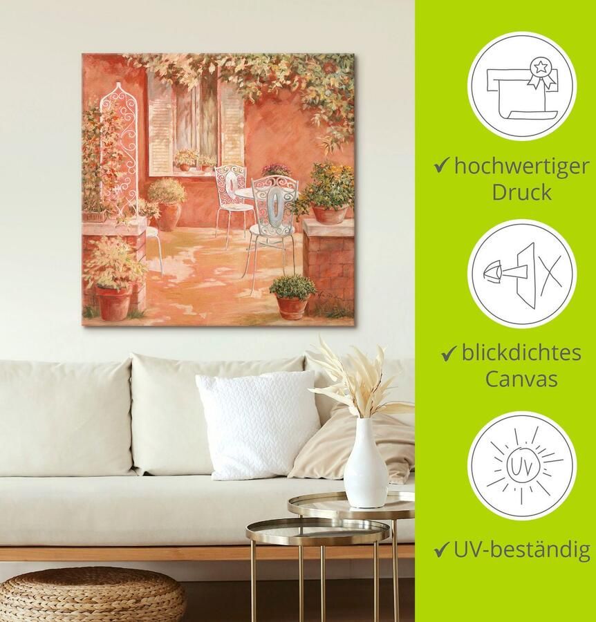 Artland Artprint Tuin als artprint op linnen muursticker in verschillende maten - Foto 3