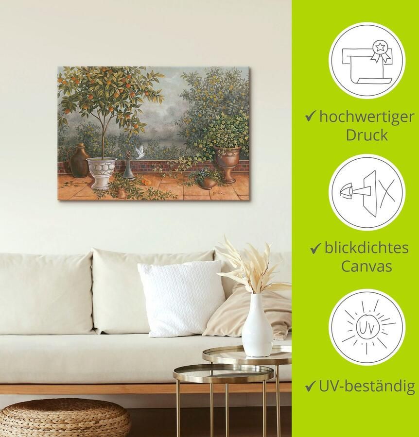 Artland Artprint Tuin I als artprint op linnen poster in verschillende formaten maten - Foto 3