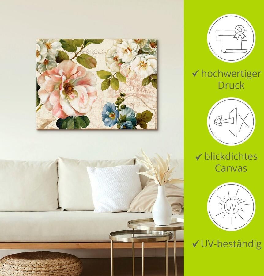 Artland Artprint Tuin I als artprint op linnen poster muursticker in verschillende maten - Foto 3