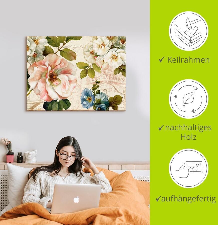 Artland Artprint Tuin I als artprint op linnen poster muursticker in verschillende maten - Foto 2