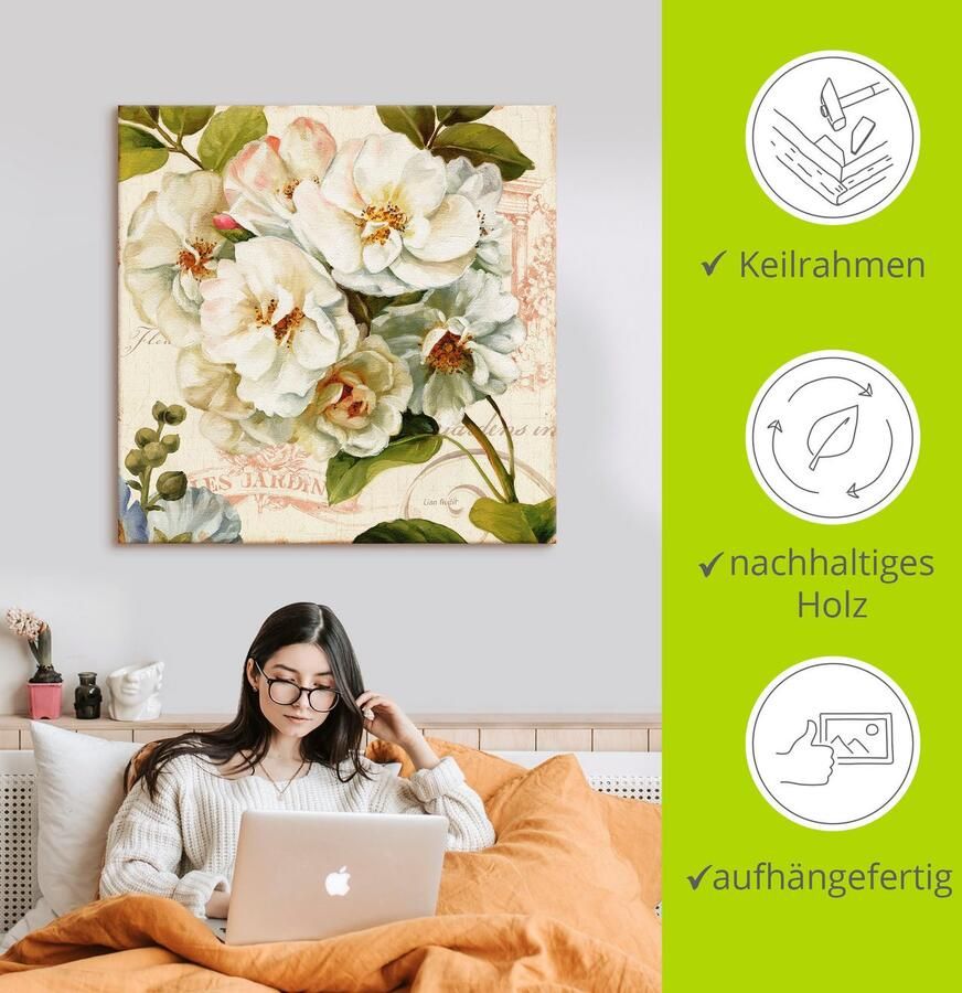 Artland Artprint Tuin III als artprint op linnen poster in verschillende formaten maten - Foto 2