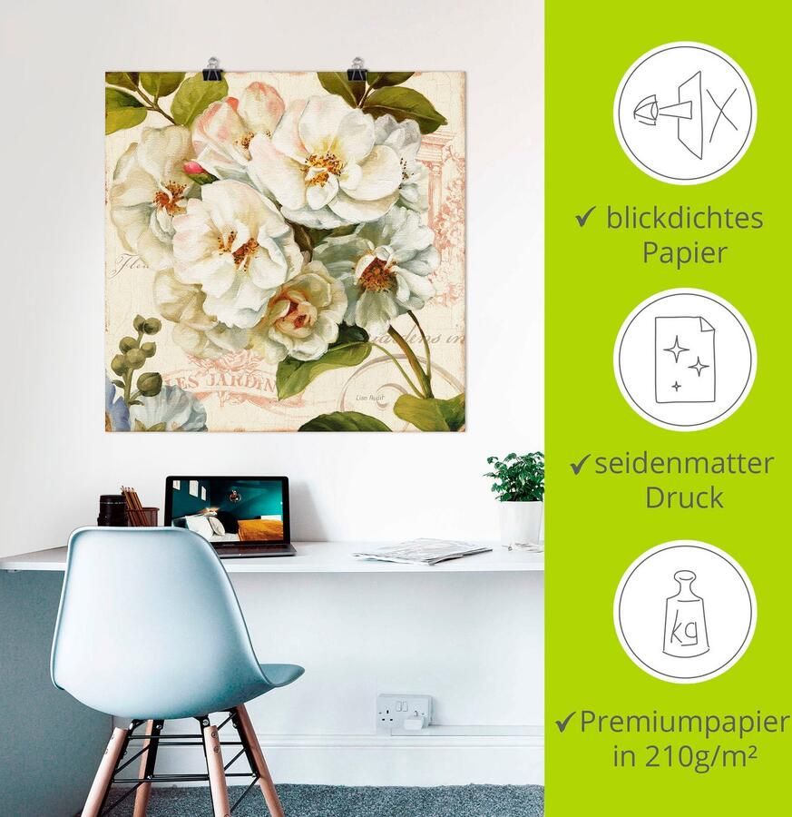 Artland Artprint Tuin III als artprint op linnen poster in verschillende formaten maten - Foto 2