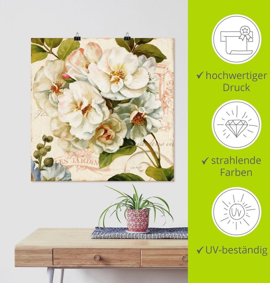 Artland Artprint Tuin III als artprint op linnen poster in verschillende formaten maten - Foto 3