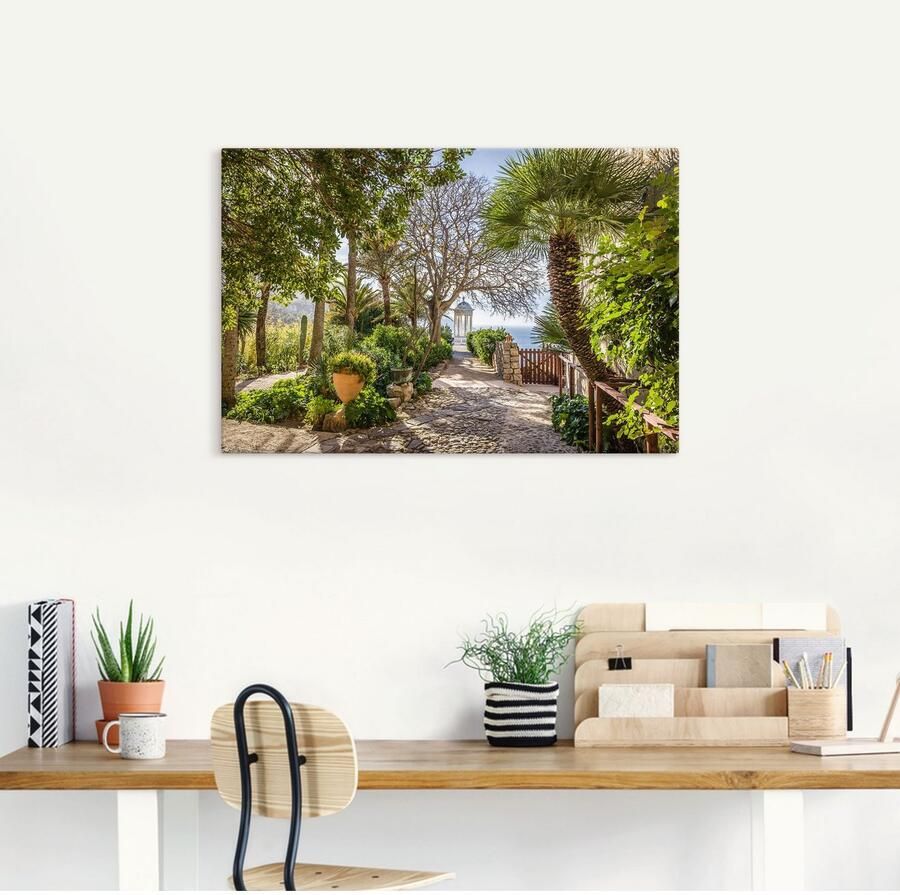 Artland Artprint Tuin Son Marroig bij Deià Mallorca als artprint van aluminium artprint voor buiten artprint op linnen poster in verschillende maten. maten - Foto 2