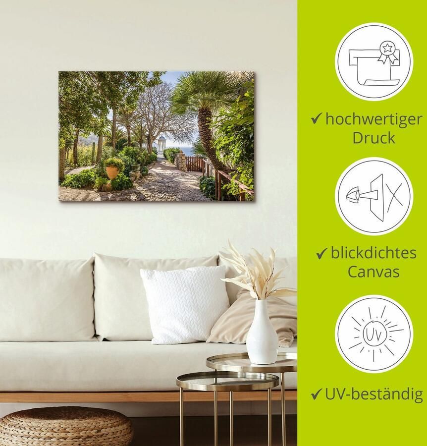 Artland Artprint Tuin Son Marroig bij Deià Mallorca als artprint van aluminium artprint voor buiten artprint op linnen poster in verschillende maten. maten - Foto 4