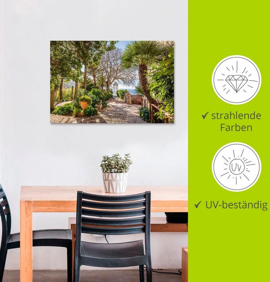 Artland Artprint Tuin Son Marroig bij Deià Mallorca als artprint van aluminium artprint voor buiten artprint op linnen poster in verschillende maten. maten - Foto 4