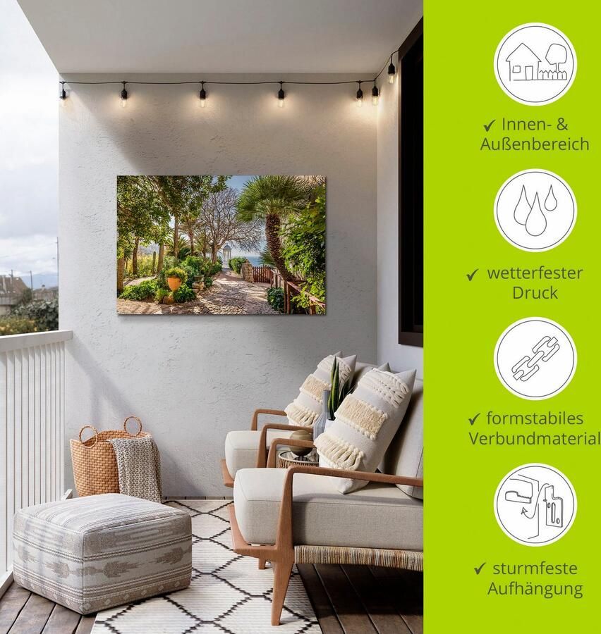 Artland Artprint Tuin Son Marroig bij Deià Mallorca als artprint van aluminium artprint voor buiten artprint op linnen poster in verschillende maten. maten - Foto 5