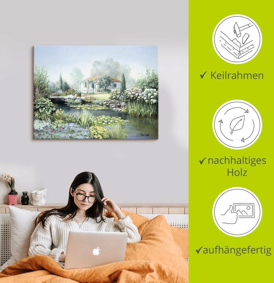 Artland Artprint Tuin van de schat als artprint op linnen poster in verschillende formaten maten - Foto 3