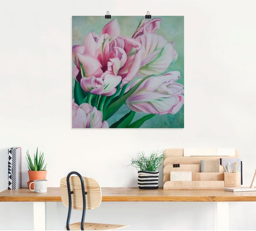 Artland Artprint Tulpen als artprint op linnen poster in verschillende formaten maten - Foto 4
