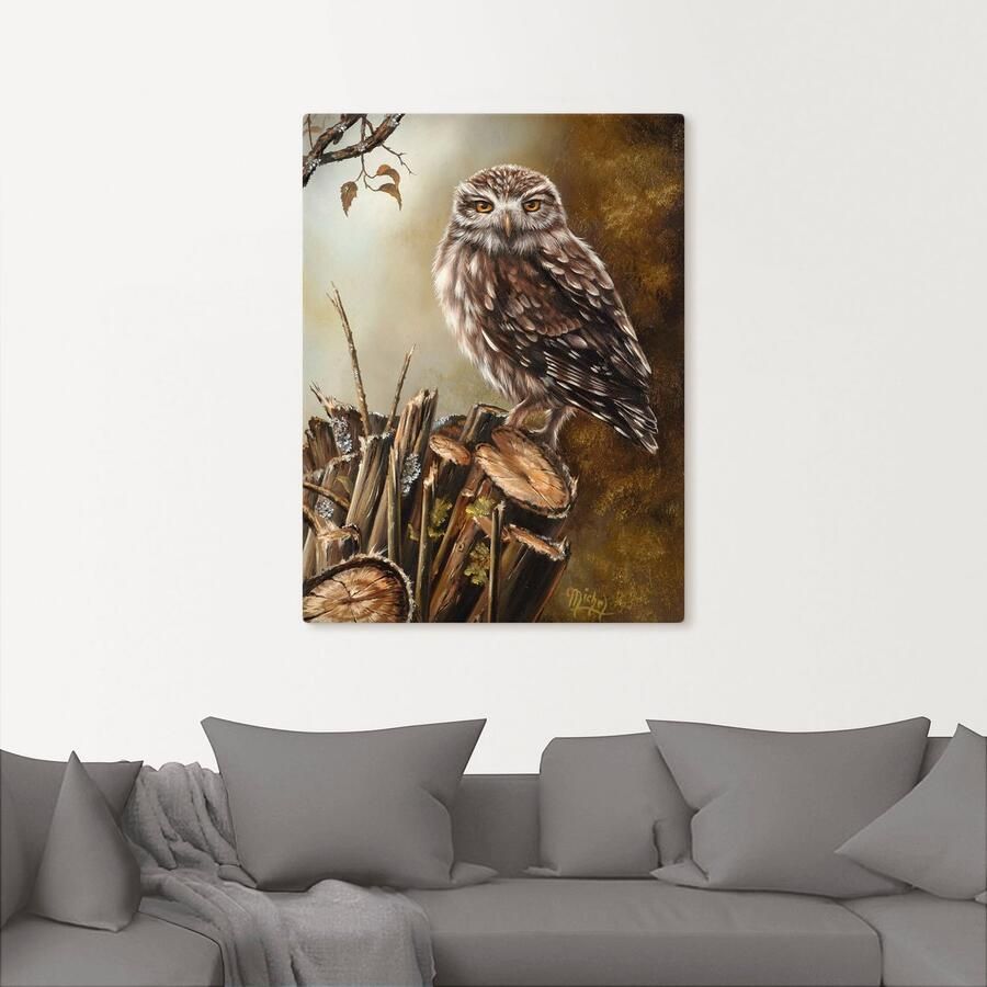 Artland Artprint Uil als artprint op linnen poster in verschillende formaten maten - Foto 2