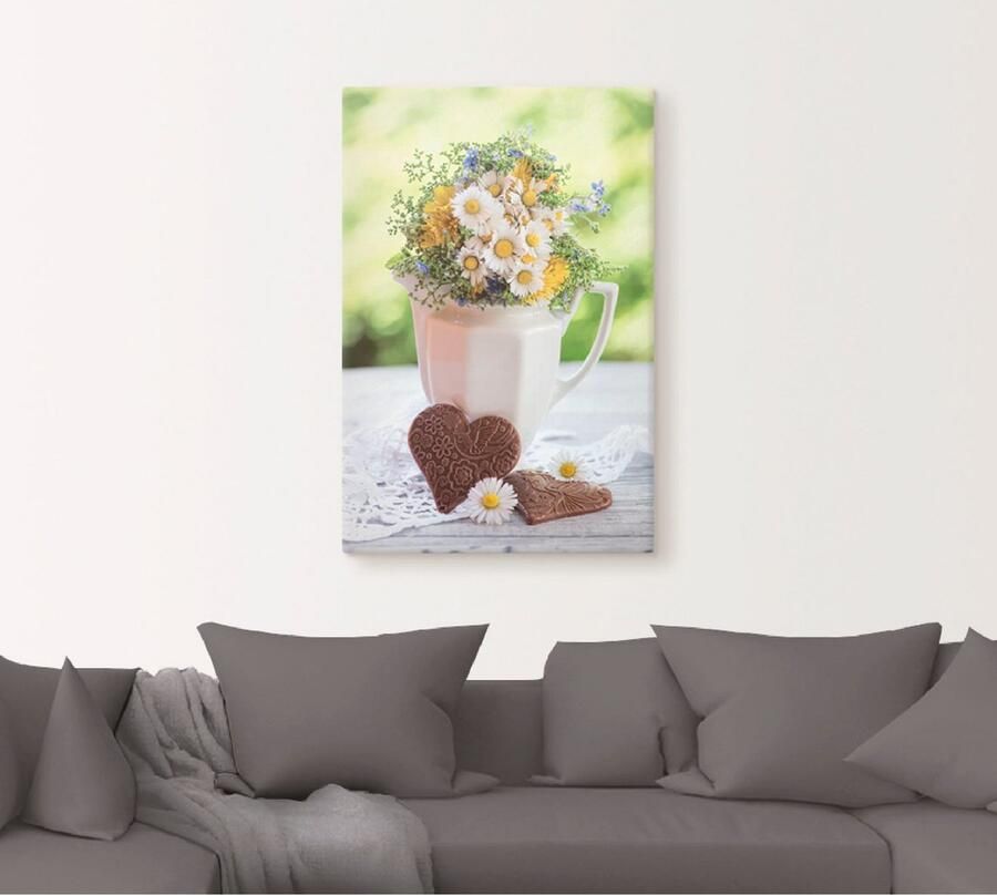Artland Artprint op linnen Uit liefde voor het voorjaar - Foto 4